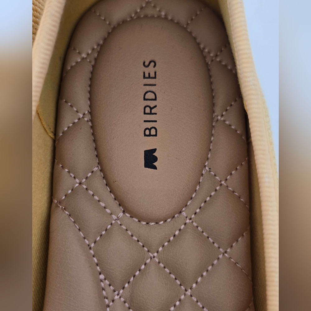 NWOB! Birdies Women's Butter Yellow Raffia Flats with Bow Detail - Picture 6 of 12